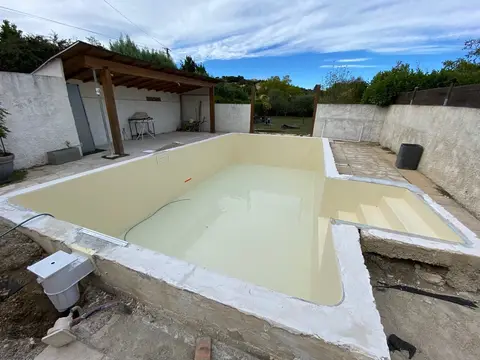 Bassin en L en rénovation